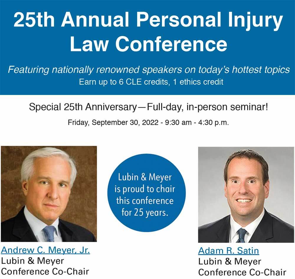 25th Annual Personal Injury Law Conference 2022 Massachusetts